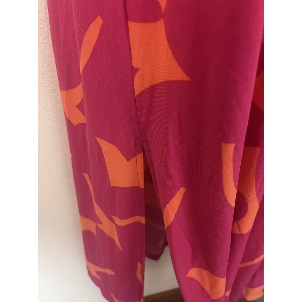 Bar III Halter Maxi Dress Women’s Sz Medium Pink Orange Stretch NWT - Picture 6 of 9